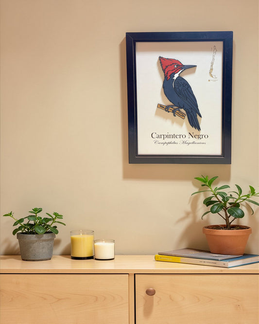 Carpintero Negro - Cuadro en Relieve