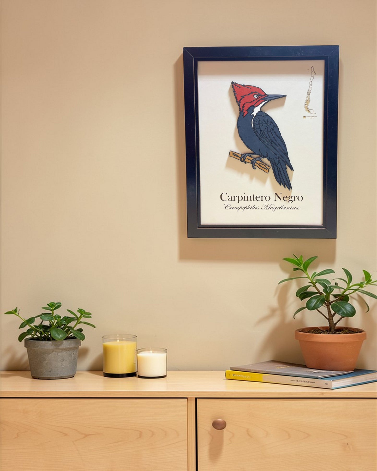 Carpintero Negro - Cuadro en Relieve