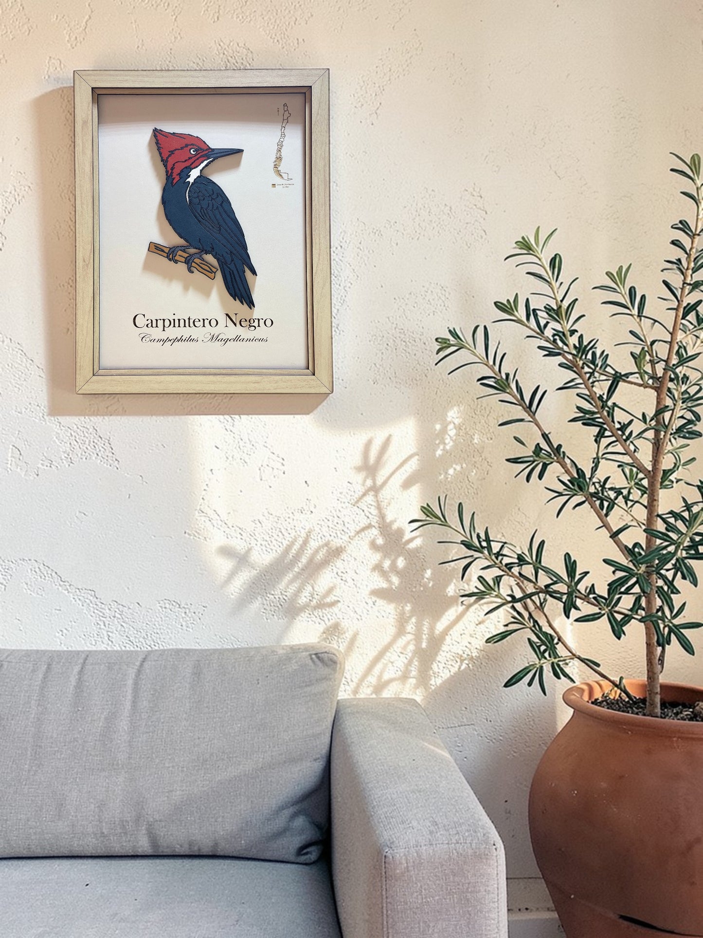 Carpintero Negro - Cuadro en Relieve