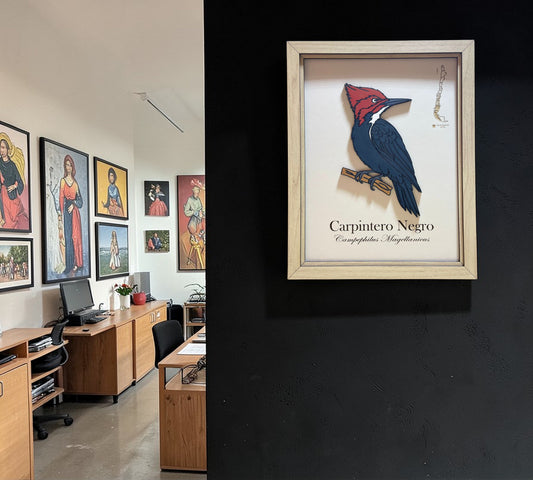 Carpintero Negro - Cuadro en Relieve
